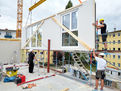 Fünfgeschossiger Wohnbau in Hybridbauweise, Offenbach